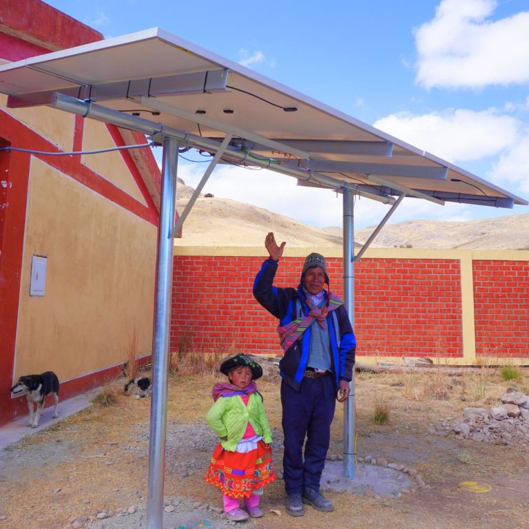 Solar panel installed